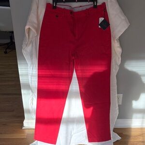 Brooks Brothers Bold Red Milano Fit chinos